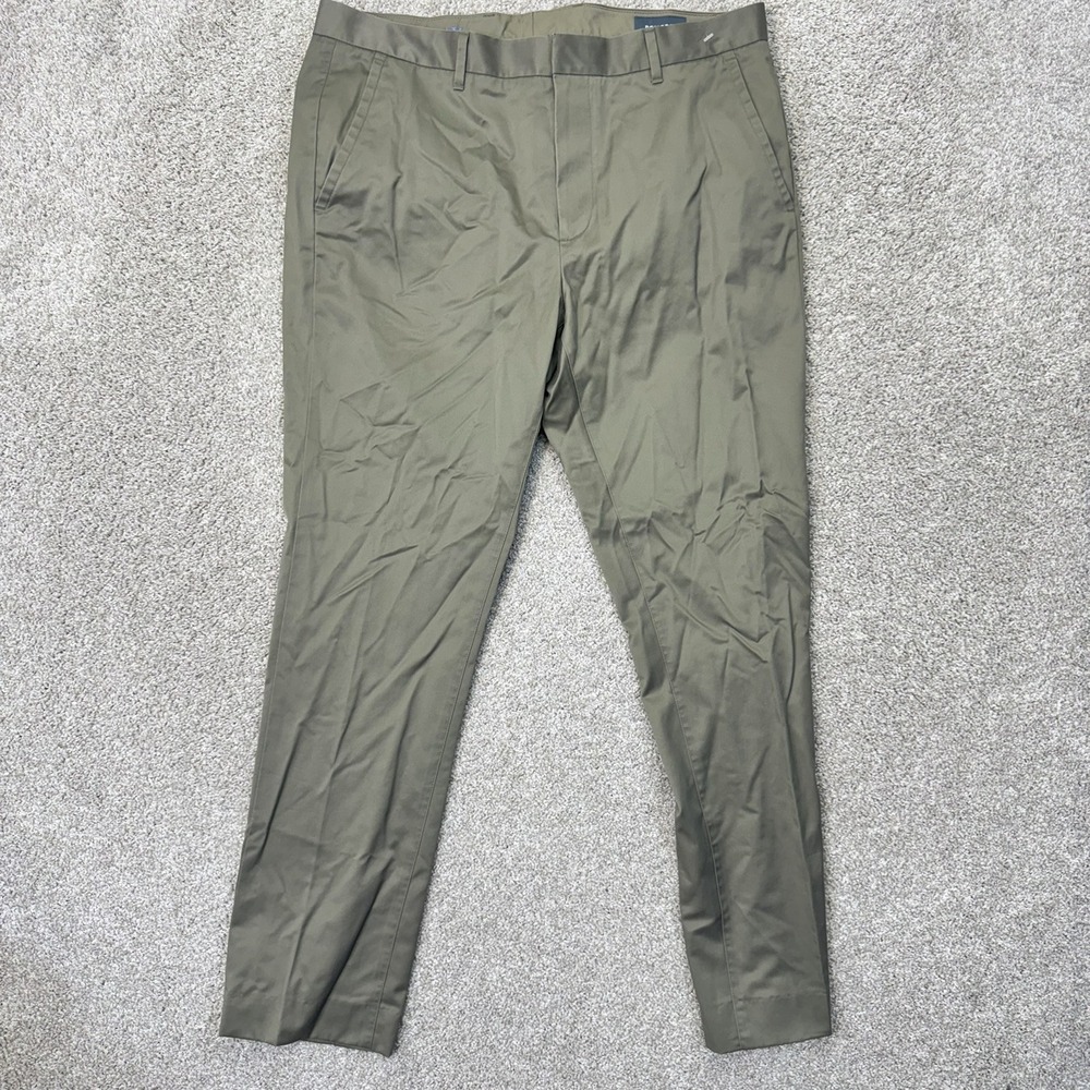 Bonobos Pants Mens 36 Saturday Chino Olive Green Cotton EUC